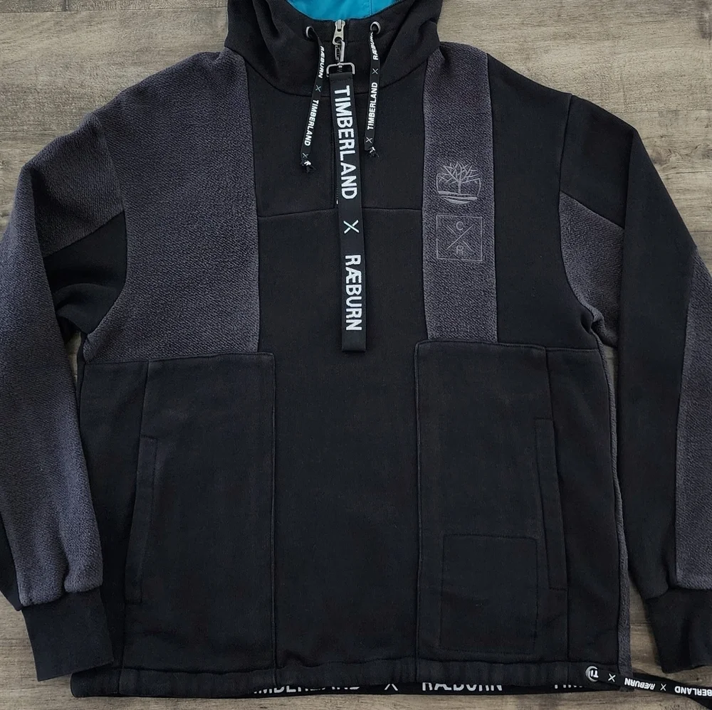 Timberland x Christopher Raeburn 1/4 Zip Pullover Hoodie Men's Small - Picture 4 of 16