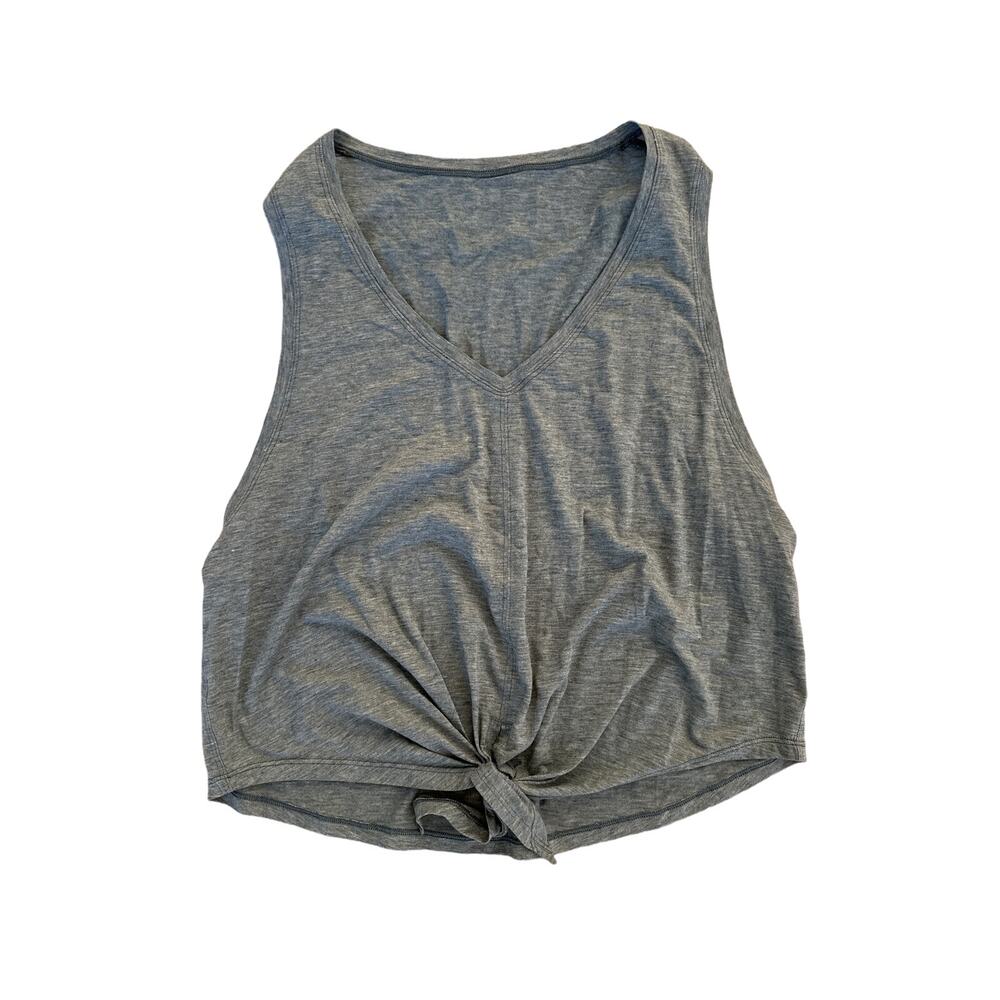 Lululemon - Knot Gonna Fly Tie Front Sleeveless Tank in Greenish Gray