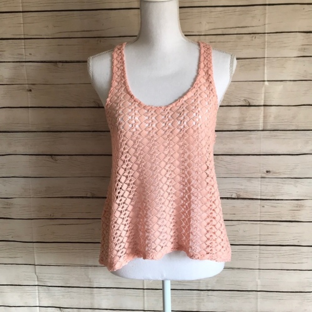 Nollie by PacSun Lacey Knit Tank Top Size Large