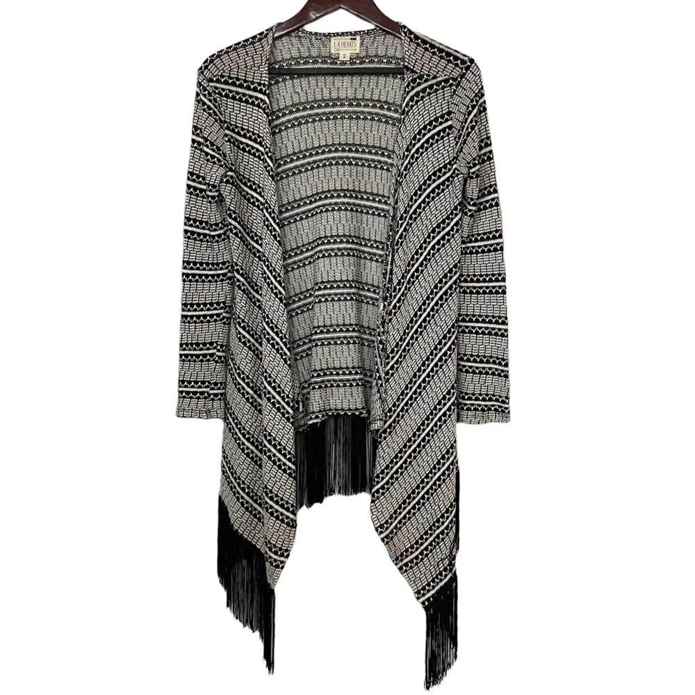 L.A. Hearts Open Front Fly Away Fringe Cardigan - Picture 1 of 11