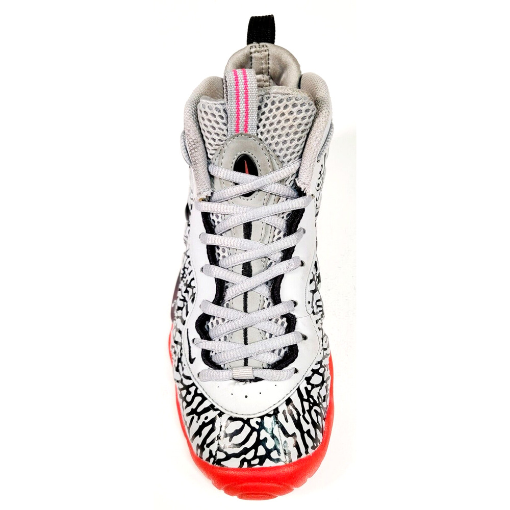 Nike Foamposite Pro GS Size (5Y) Pink Elephant Print Grey Black 644792-002 - Picture 6 of 9