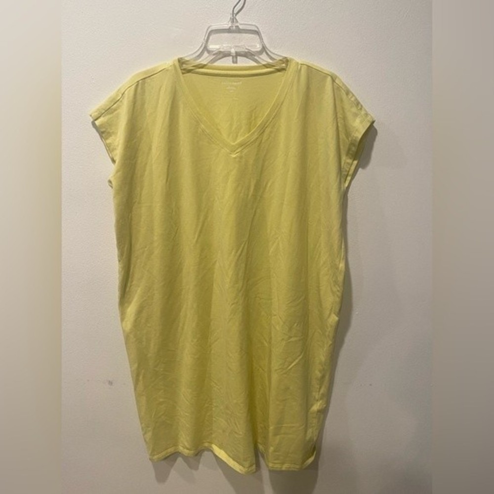 Eileen Fisher Yellow organic cotton tunic shirt size M