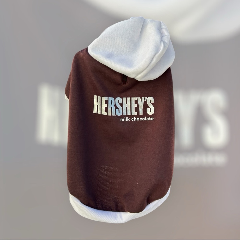 Hershey's Brown and White Hoodie