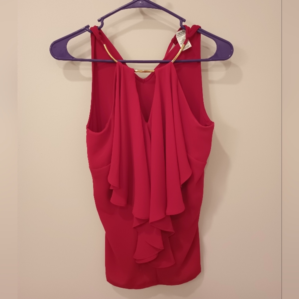 Cache Ruffle Top
