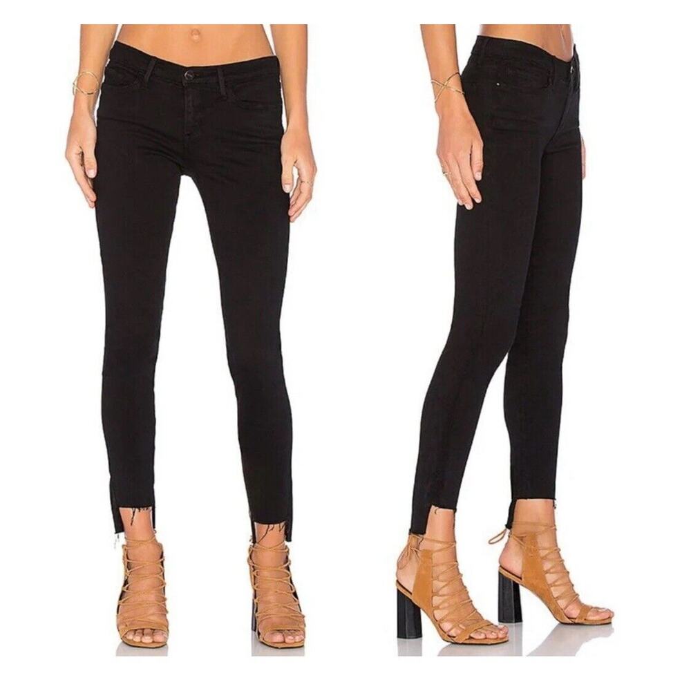 Frame Le Skinny de Jeanne Black Skinny Jeans