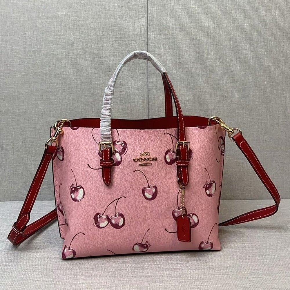 Coach Mollie 25: Cherry Luxury Tote CR293 - Picture 4 of 6