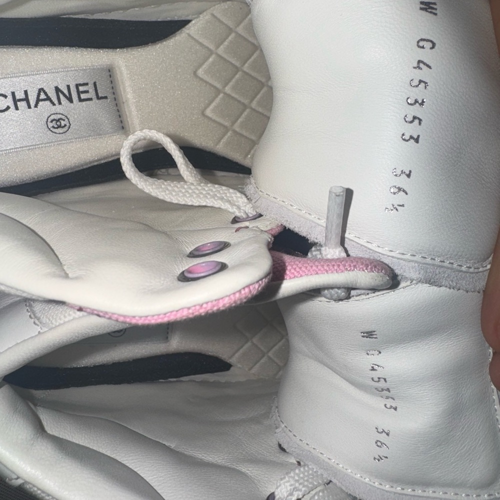Chanel Pink High-Top Sneakers - Picture 3 of 5