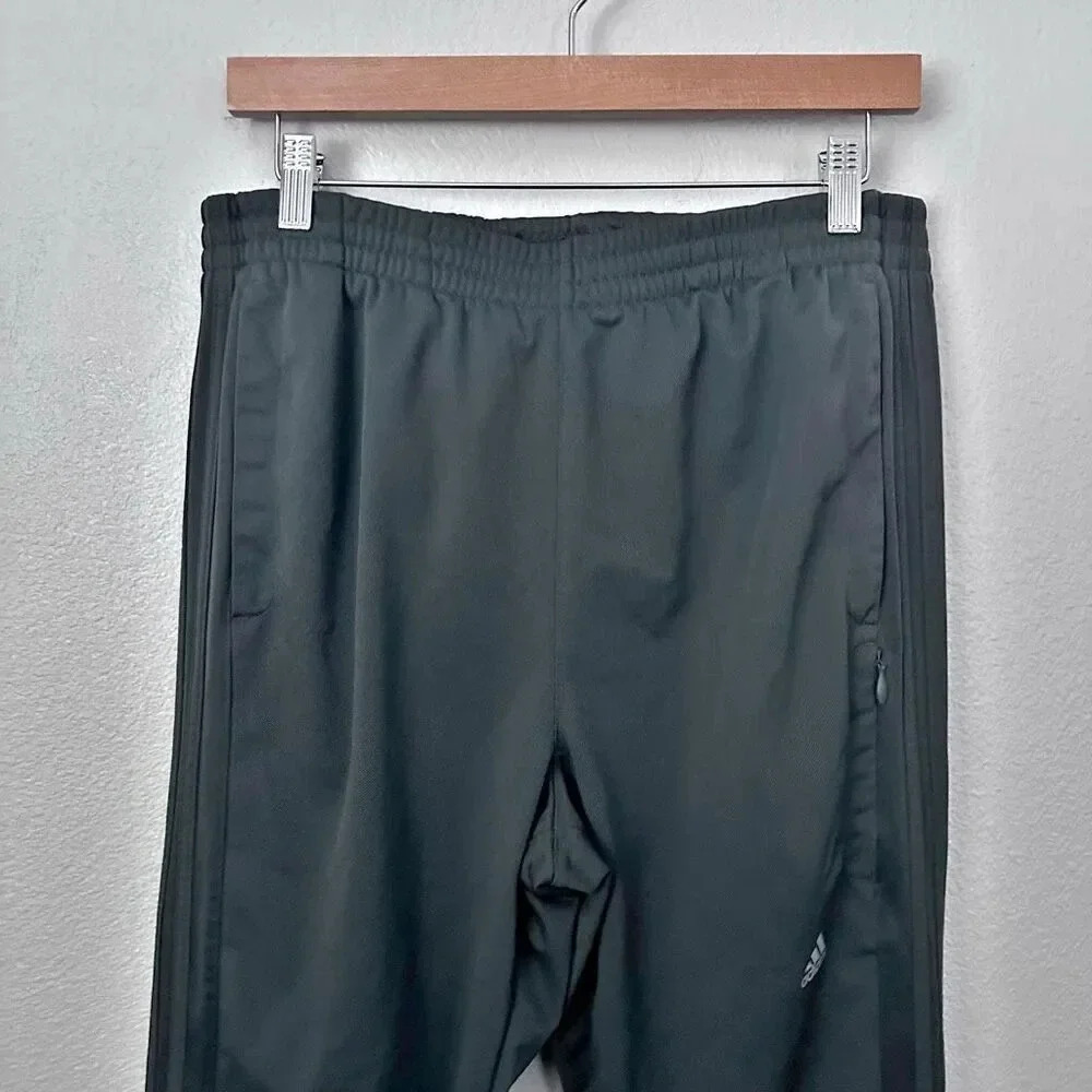 ADIDAS | Men's Dark Gray Jogger Athletic Training Track Pants Logo | Size Large - Picture 2 of 8