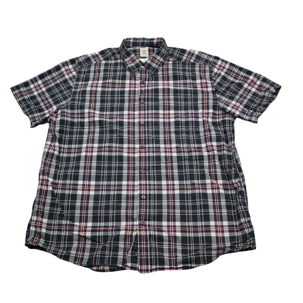 Old Navy Shirt Mens XL Multicolor Short Sleeve Collared Casual Button Down