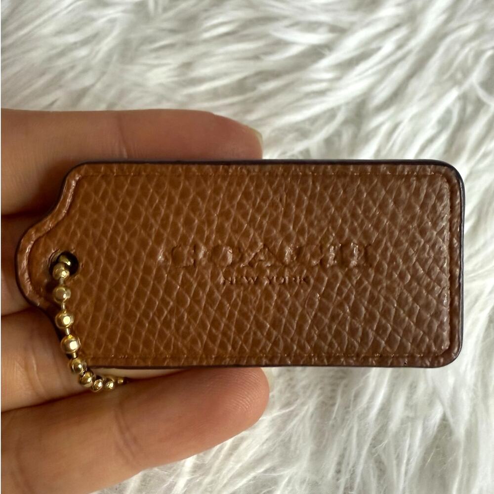 Coach Brown Replacement Hang Tag Hangtag Bag Charm