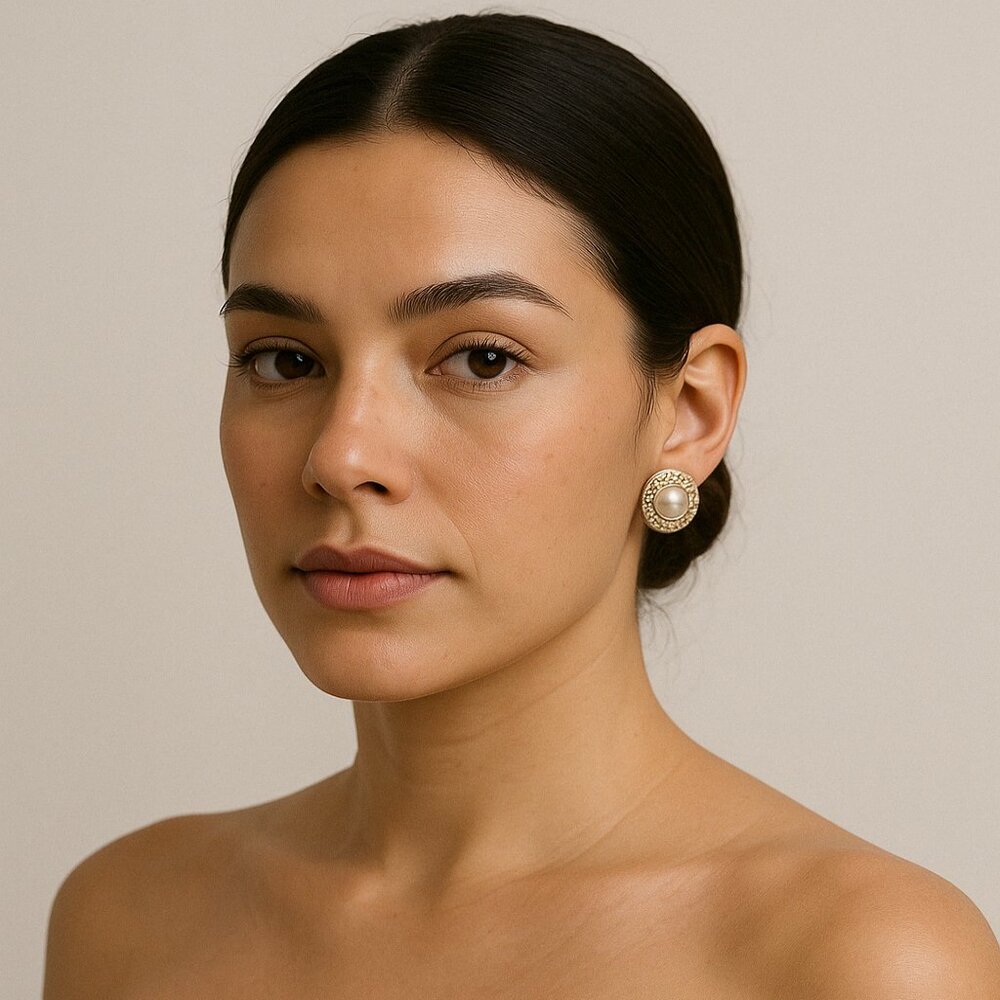 Chanel pearl earrings