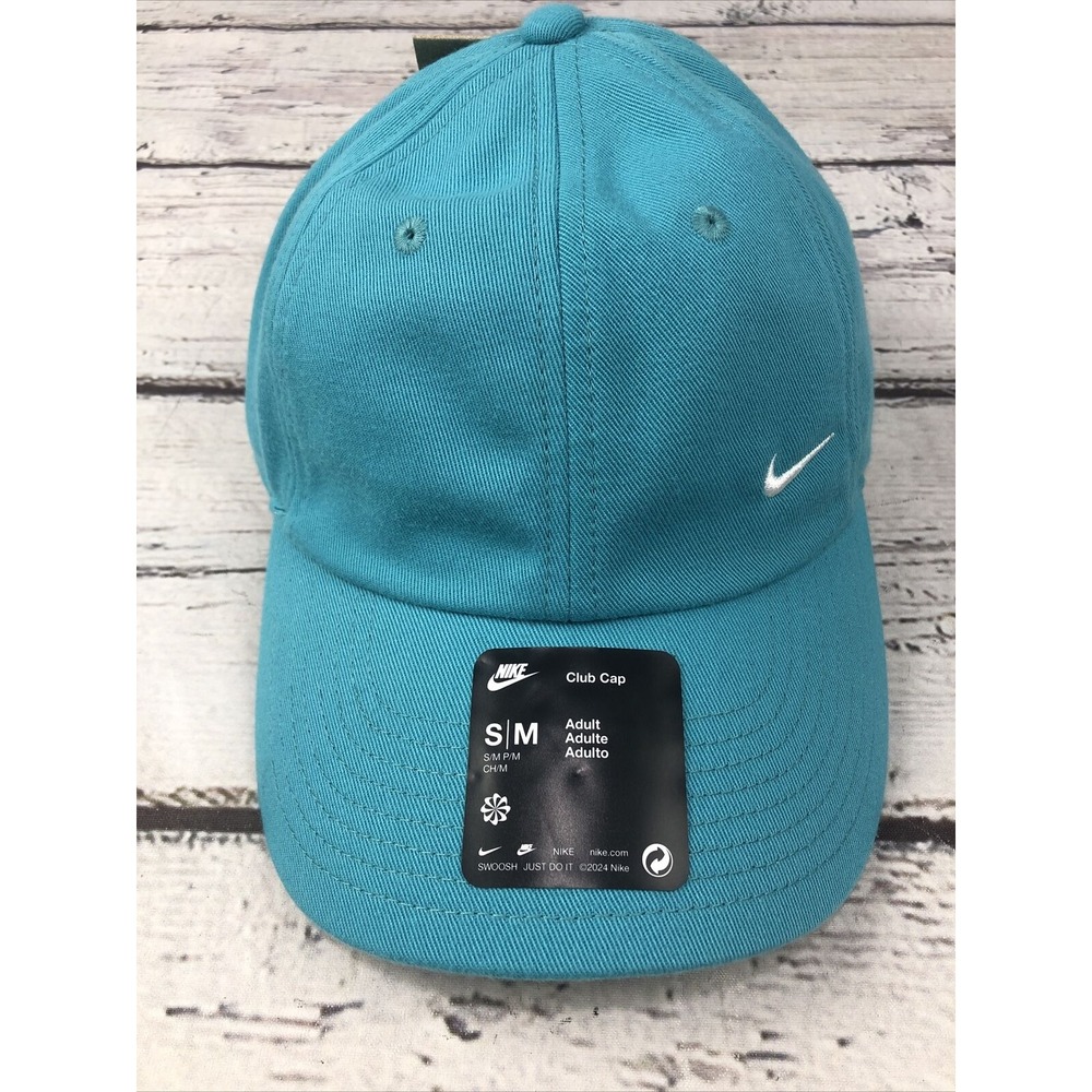 New Nike Club Cap S/M Teal Blue FZ5698-345 Unisex