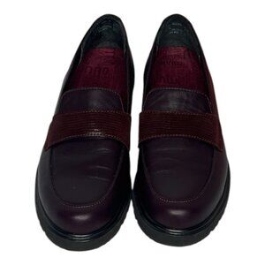 Munro Geena Wine/Burgundy Leather Loafer Size 7.5 N