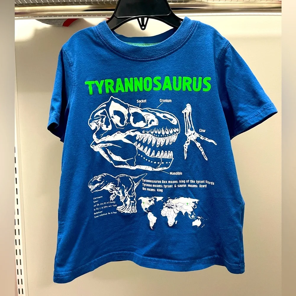 Carter’s Tyrannosaurus Rex Dinosaur T-Shirt, size 4T - Picture 1 of 5
