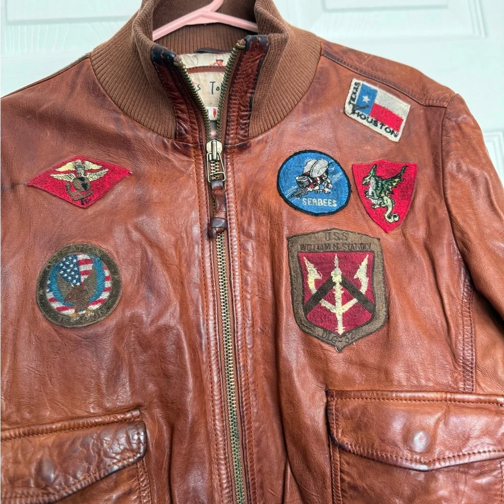 OFFICIAL MISS TOP GUN LEATHER JACKET - Picture 4 of 10