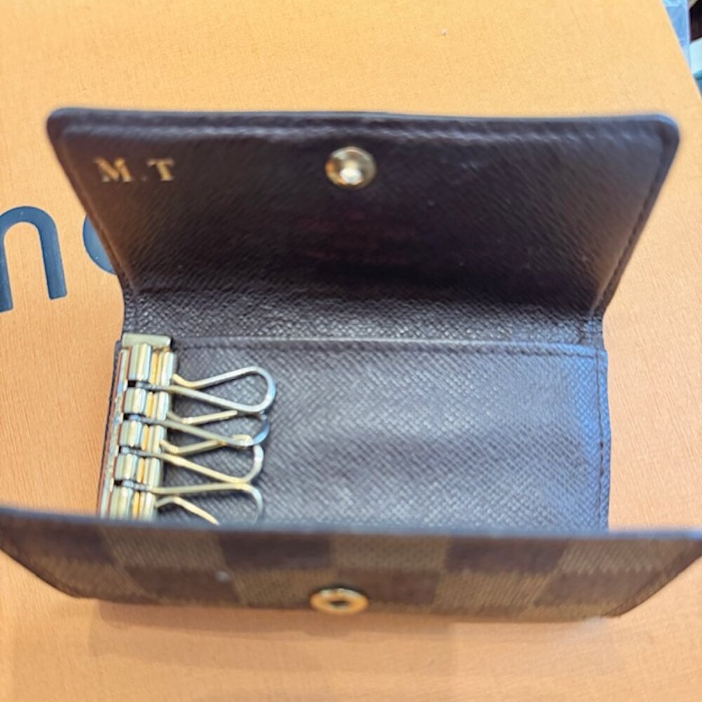 LOUIS VUITTON DAMIER EBENE BROWN - FOUR KEY HOLDER - Picture 5 of 5