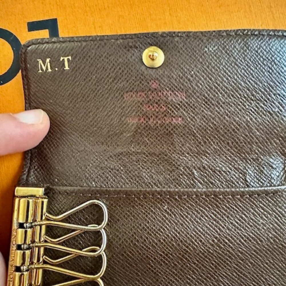 LOUIS VUITTON DAMIER EBENE BROWN - FOUR KEY HOLDER - Picture 4 of 5