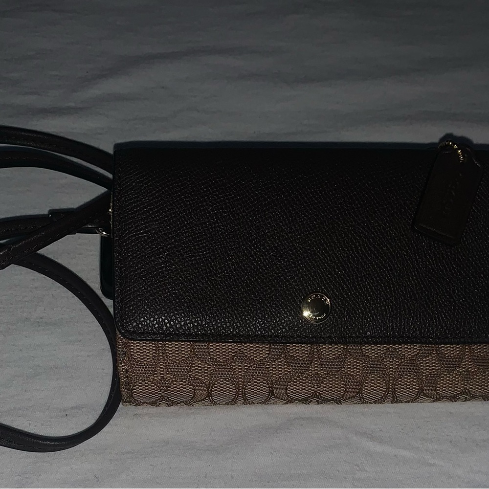 Coach Black and Brown Crossbody Bag