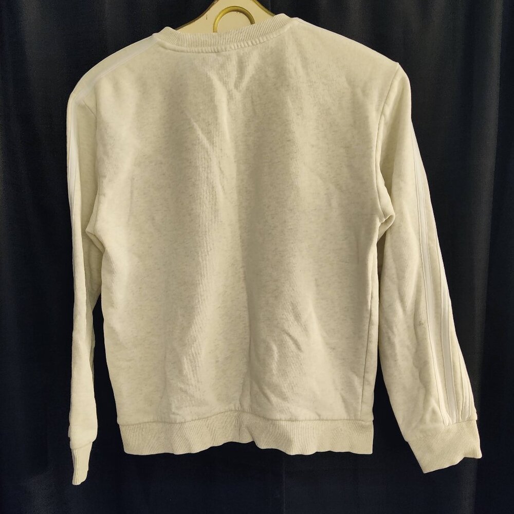 Adidas Women's Essentials 3-Stripe Sweatshirt, Color: Grey, Size: S - Picture 5 of 5