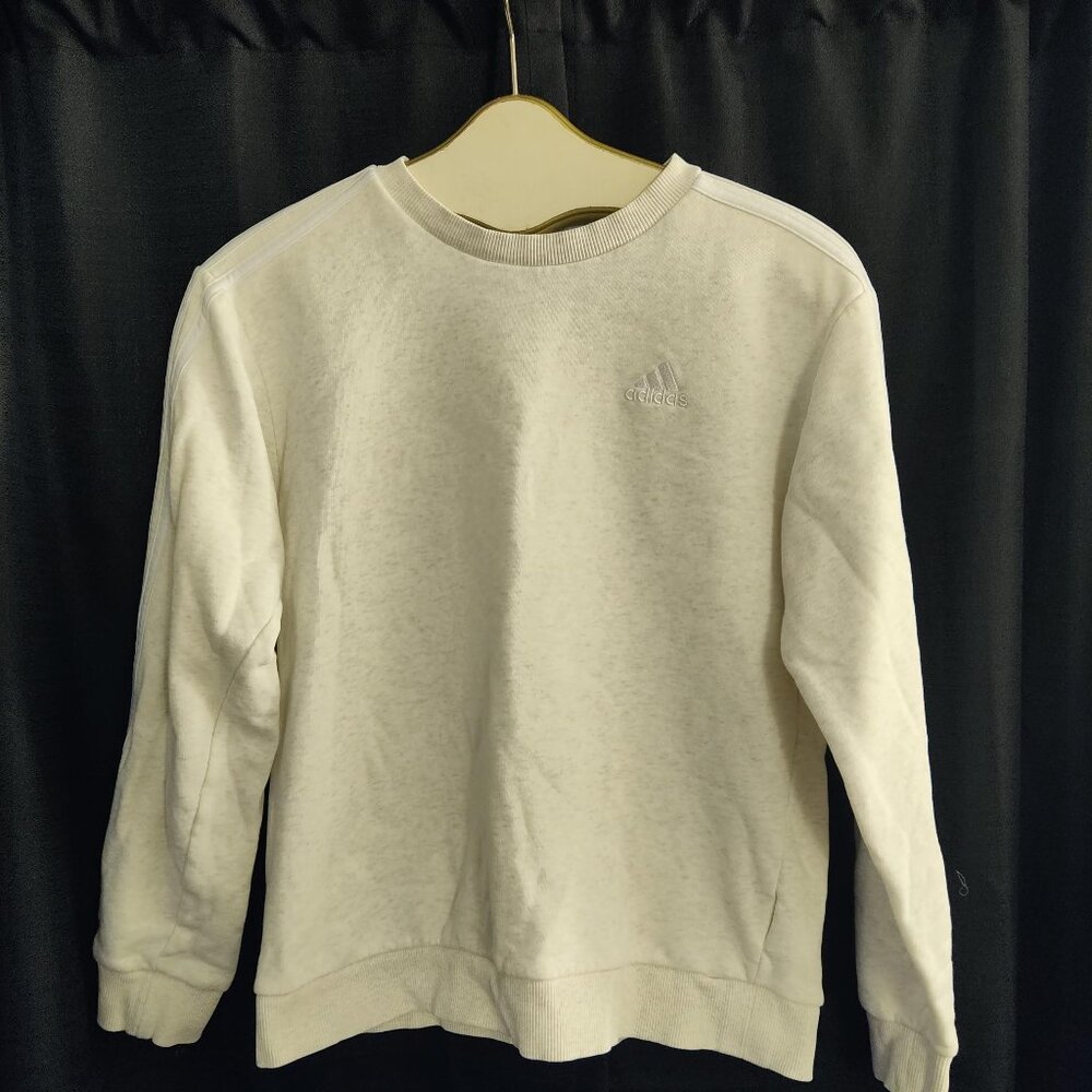 Adidas Women's Essentials 3-Stripe Sweatshirt, Color: Grey, Size: S