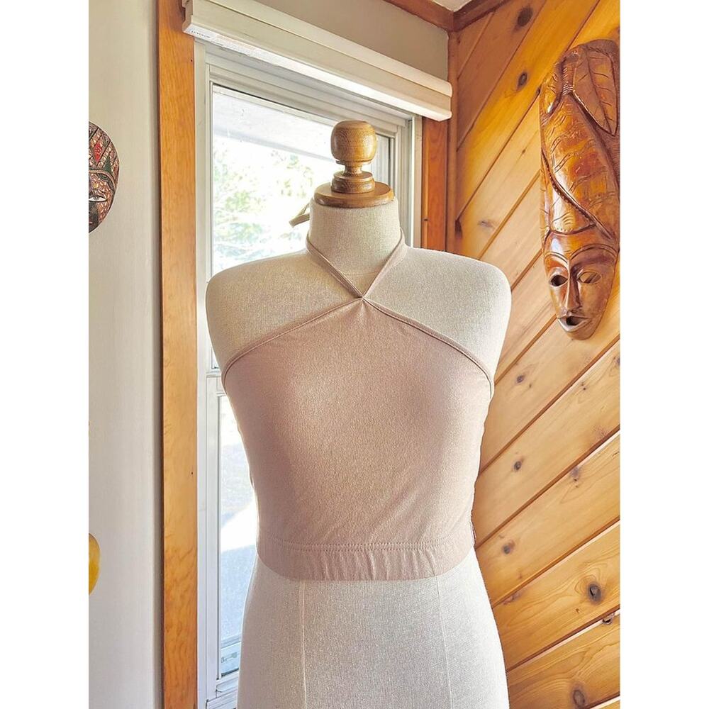 NWT Refuge Cropped Halter Top