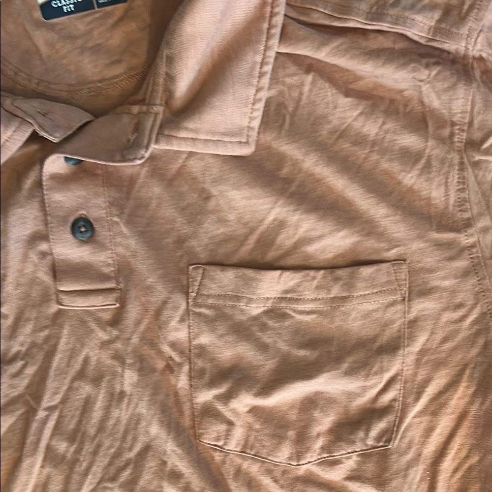 Magellan Outdoors Orange Polo Shirt Relaxed Fit - Picture 3 of 6