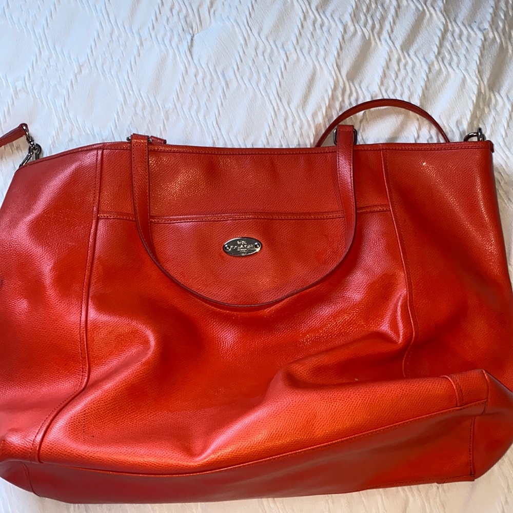 Coach Red Travel Bag