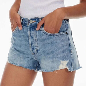 NWOT Aritzia Denim Forum Button fly The Ex-Boyfriend Denim Short 23