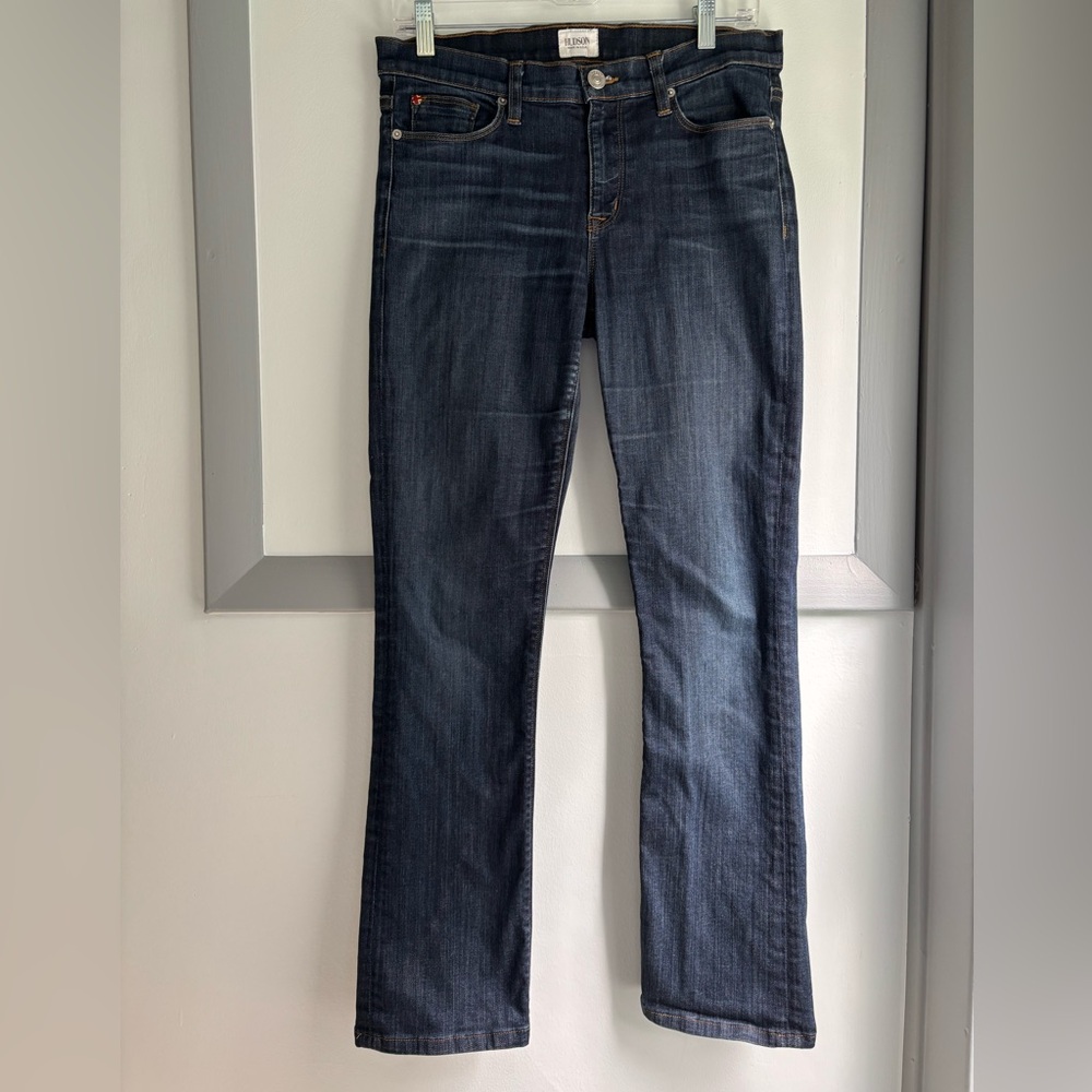 Hudson Jeans Elle Midrise Baby Boot Size 29 Dark Wash