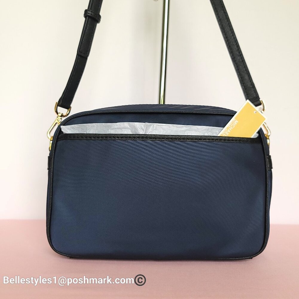 MICHAEL KORS Jet Set Charm LG East West Nylon Crossbody- Navy Multi 🎈⭐$115. - Picture 6 of 16