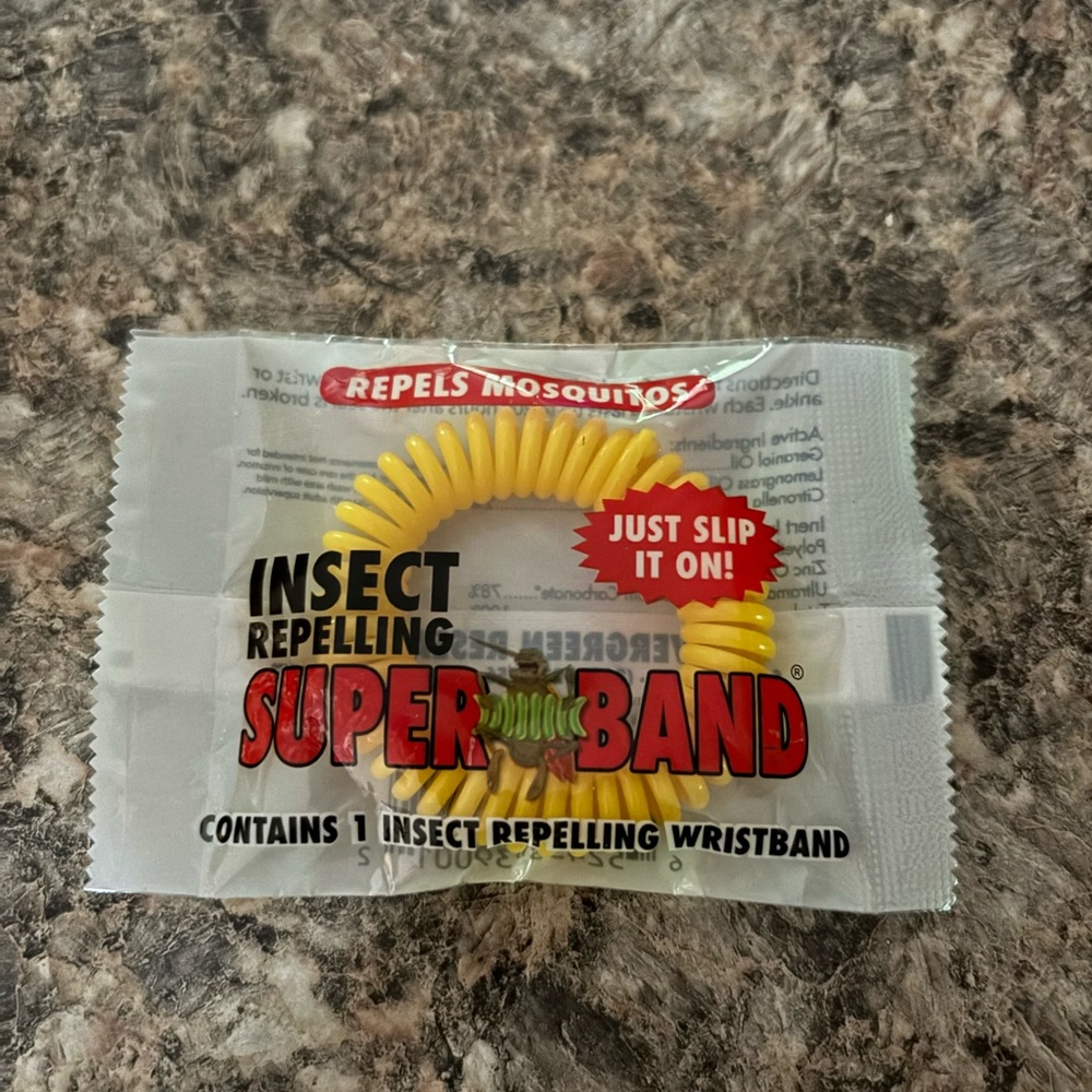 Yellow Insect Repelling Wristband