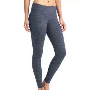 Athleta Striated Revelation Tight Navy Blue S