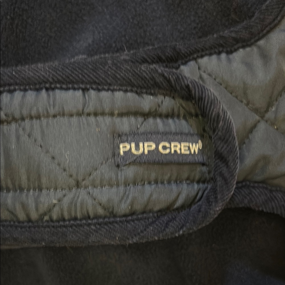 Pupcrew Quilted Navy Dog Jacket Large - Picture 4 of 6