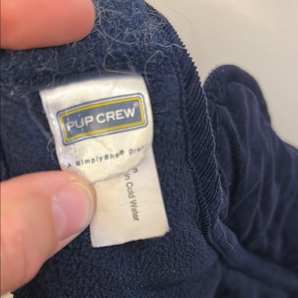Pupcrew Quilted Navy Dog Jacket Large - Picture 5 of 6