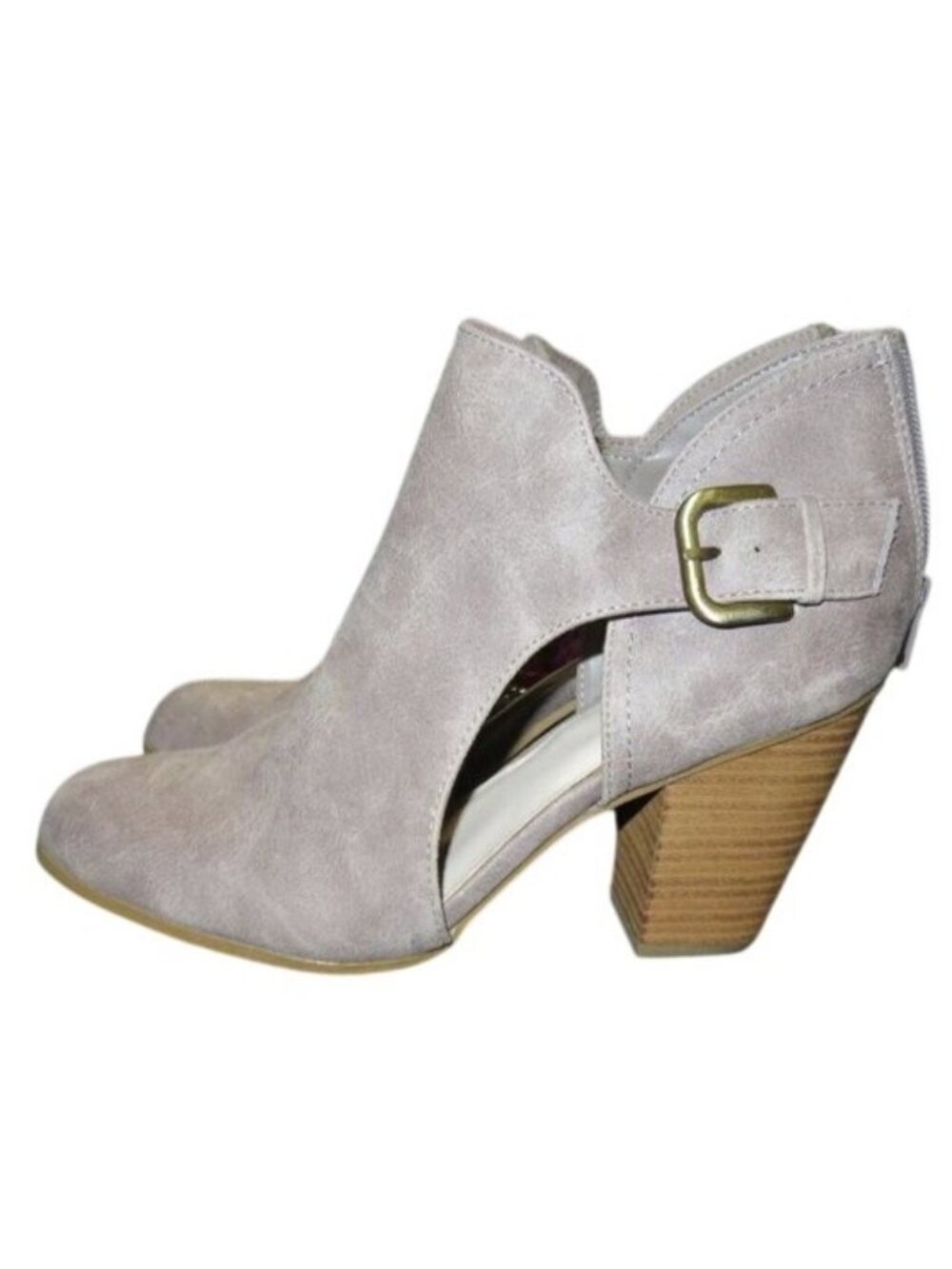 Fergalicious by Fergie Palmer Micro Suede Buckle Ankle Chelsea Boots Booties 9.5