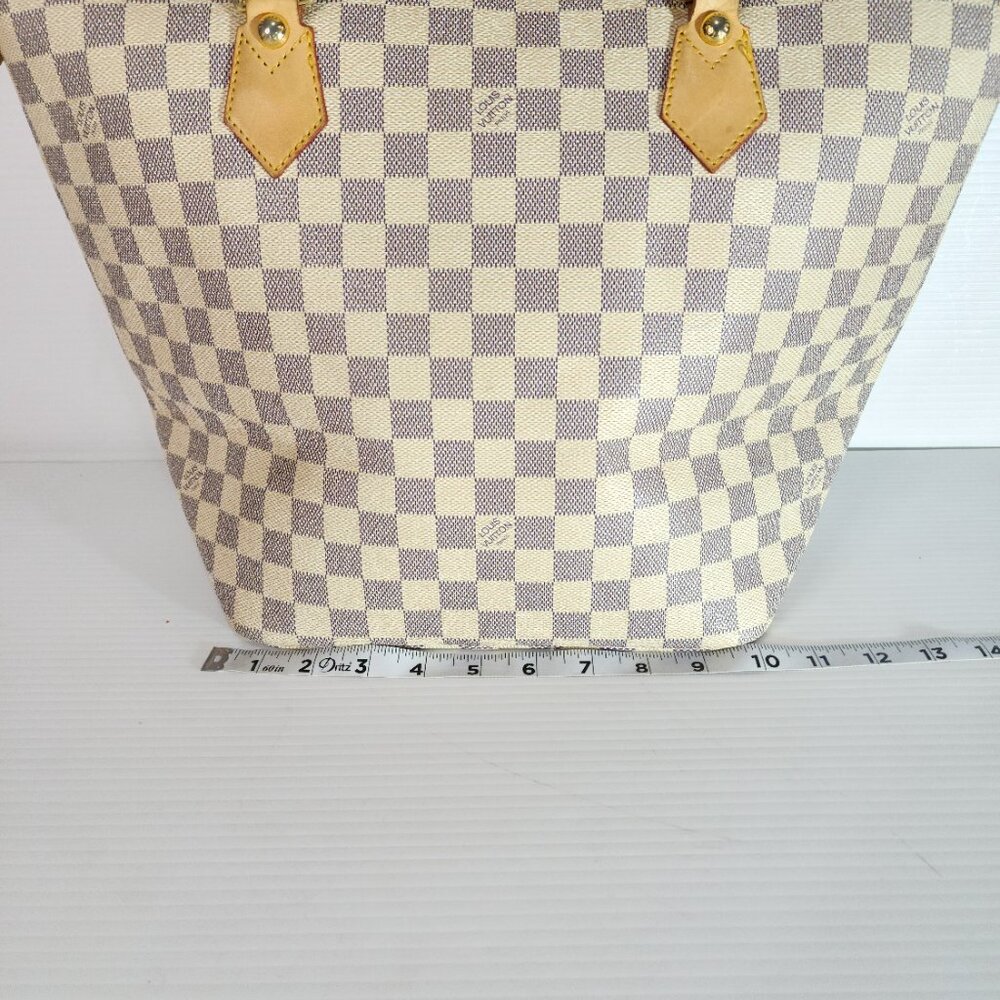 Louis Vuitton LV Tote Bag N51184 SaleyaGM white Damier Azul - FCM524 - Picture 13 of 16