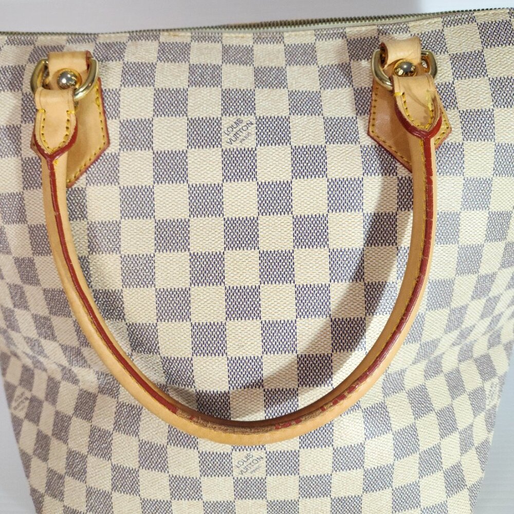 Louis Vuitton LV Tote Bag N51184 SaleyaGM white Damier Azul - FCM524 - Picture 7 of 16