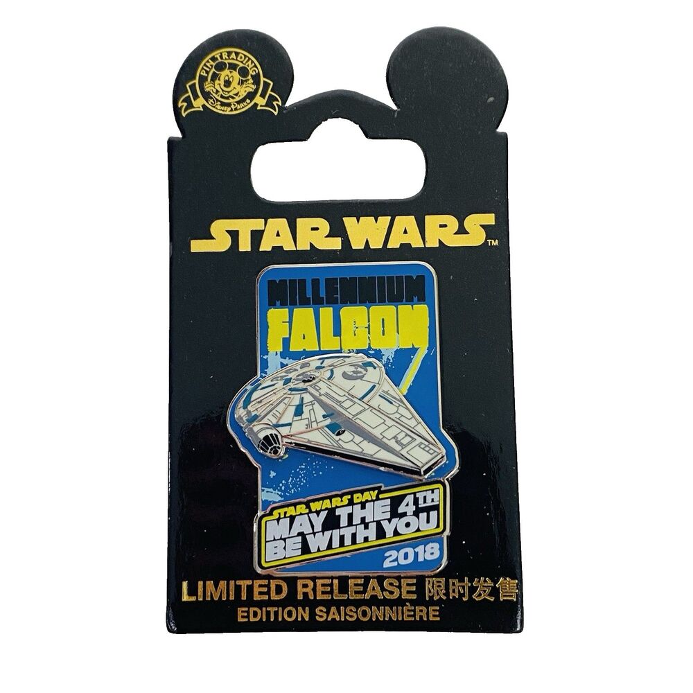 Disney Star Wars May the 4th 2018 Millennium Falcon 3D Pin Limited Release Ed