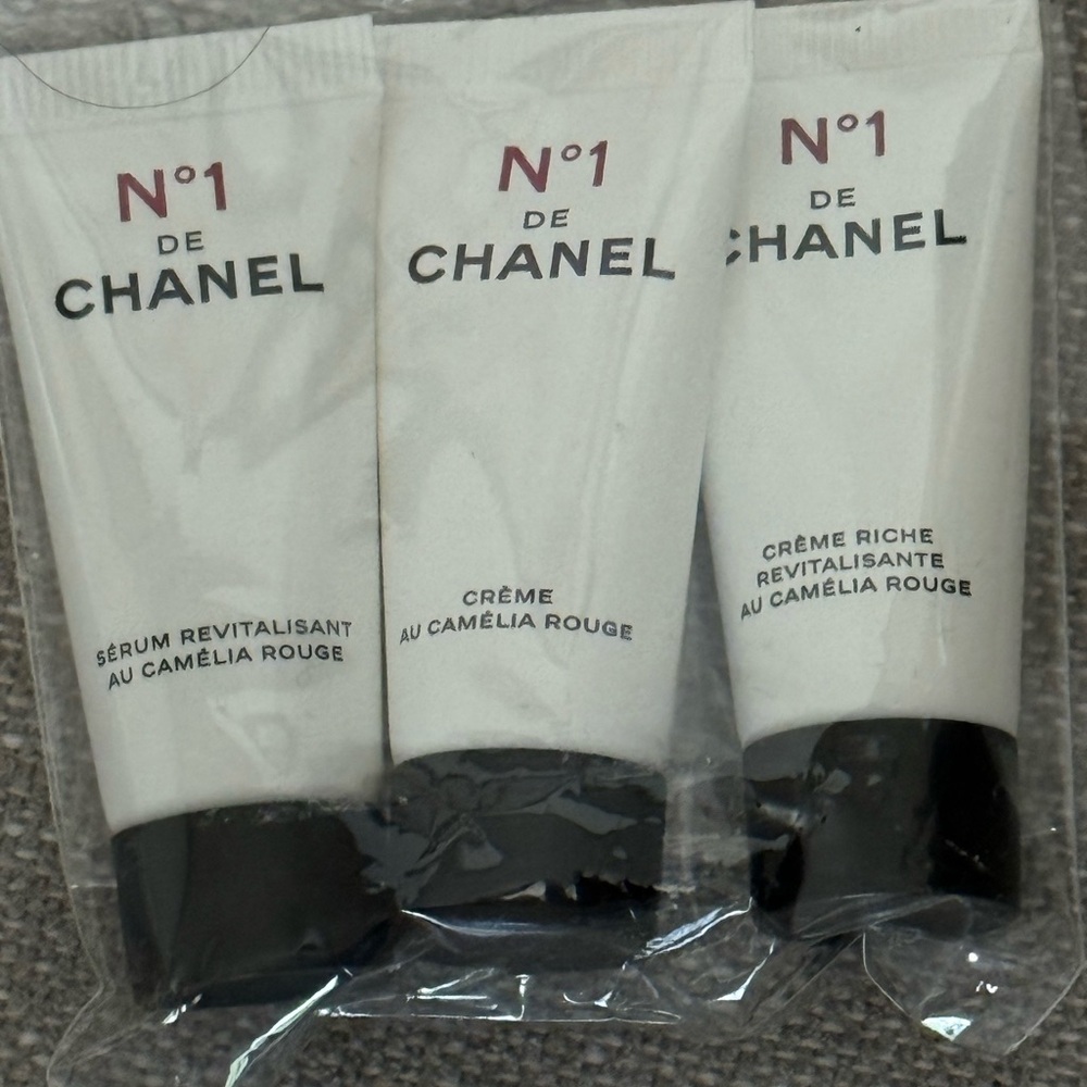 CHANEL Skincare Sample Trio - Black and White
