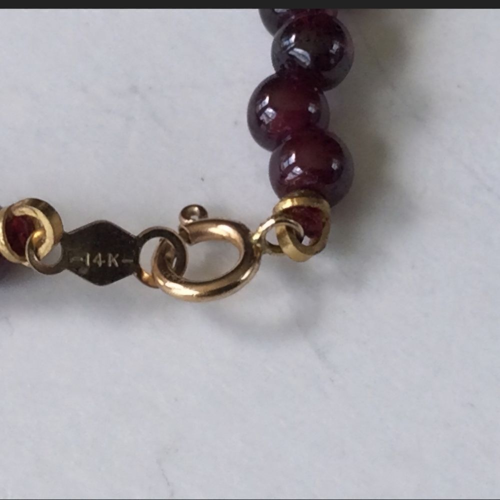 Amethyst Pearls On 14k Spring Clasp & Connectors Bracelets 7.5” - Picture 7 of 7