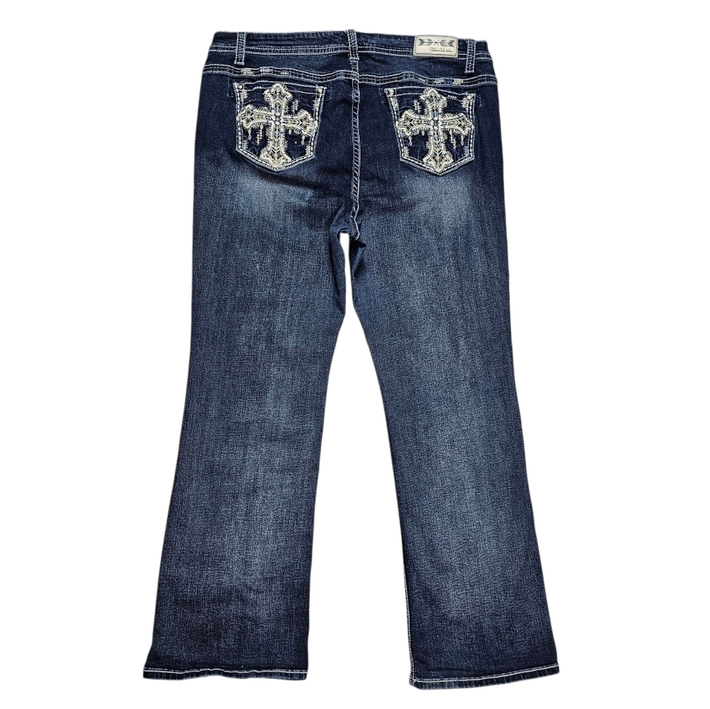 Grace in LA Women's Blue Boot Cut Jeans