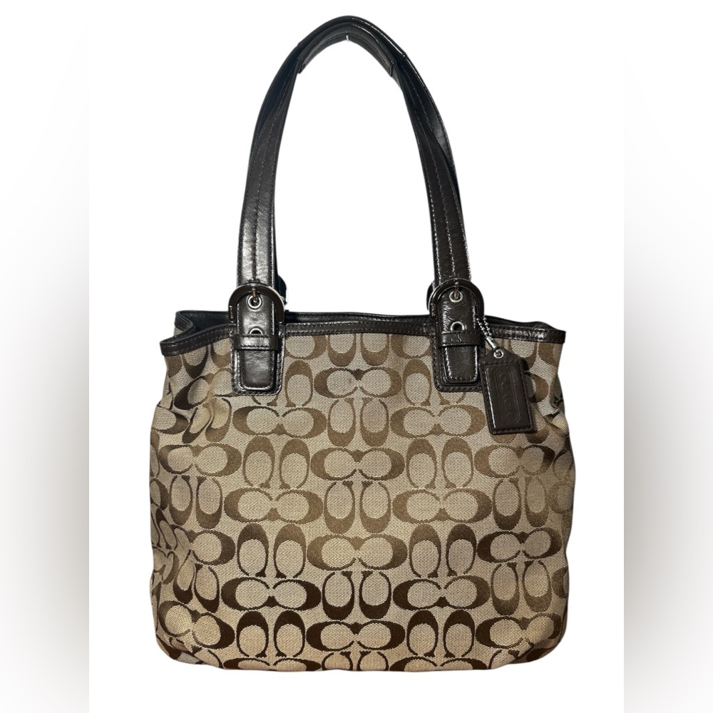 Coach Brown Signature Tote Bag