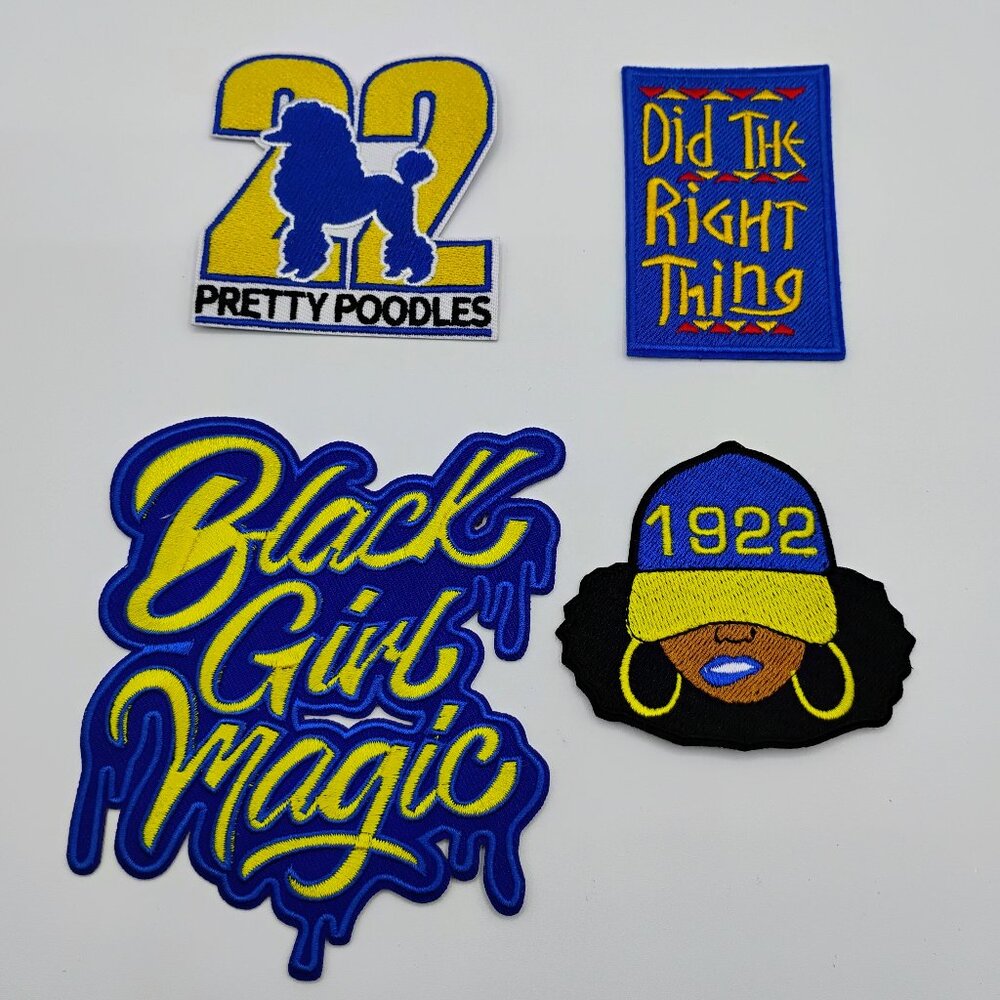 Sigma Gamma Rho set of 4 patches iron on