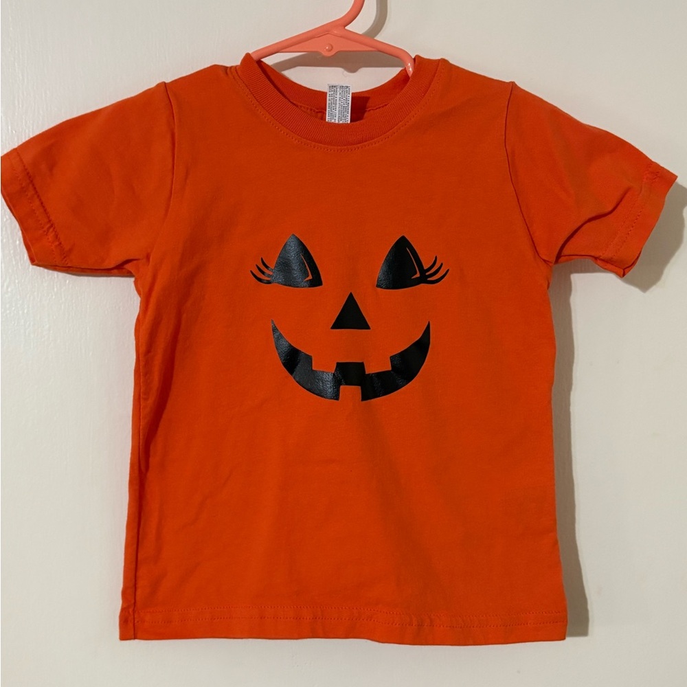 Rabbit Skins Pumpkin T-Shirt Vibrant Orange Fall Tee Various Sizes