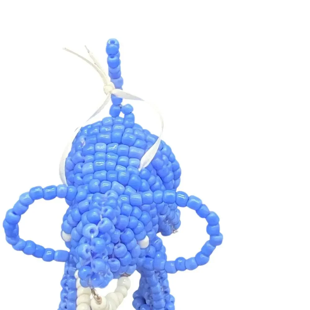 Handcrafted Beaded Elephant Ornament New - Picture 4 of 5
