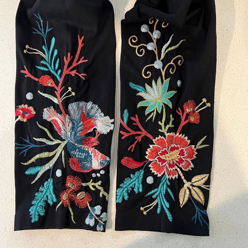 Johnny Was Embroidered Leggings M - Picture 5 of 10