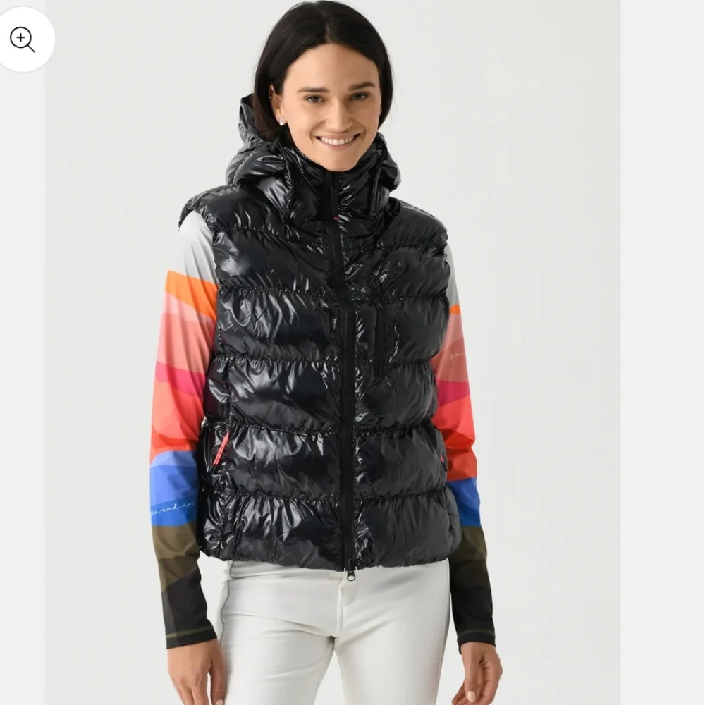 Bogner Fire and Ice Naima Vest Black Bogner Puffer Vest Bogner Fire & Ice Vest - Picture 1 of 16