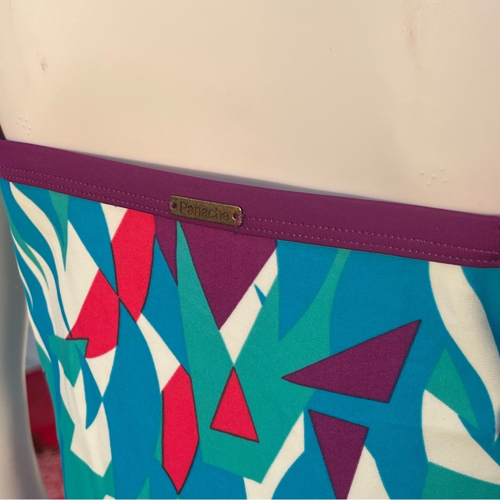 Colorful Geometric Women's Swimwear - Picture 9 of 13
