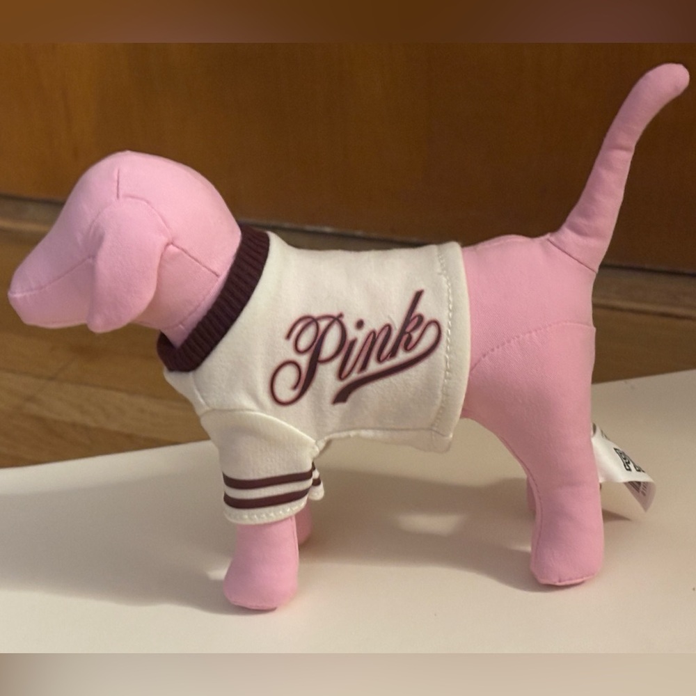 PINK Victoria's Secret Pink Dog with White Jacket
