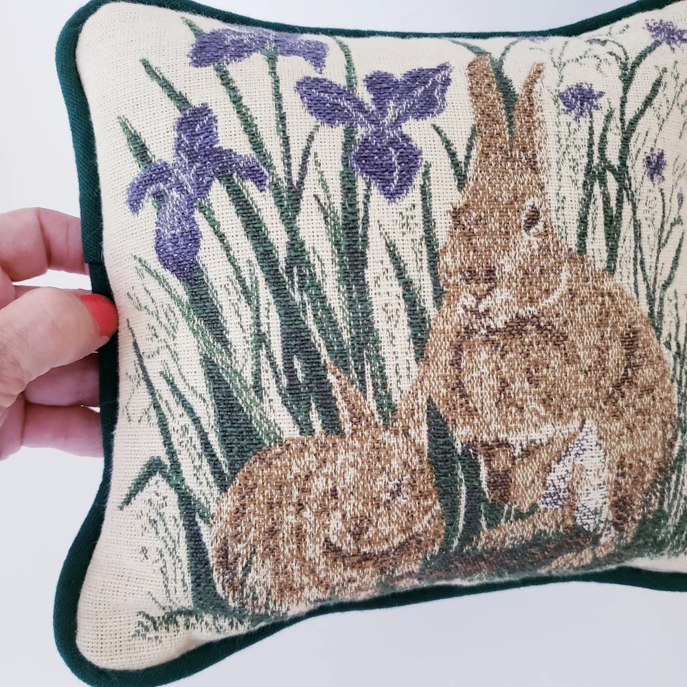Vintage Riverdale Rabbit Decorative Mini Pillow - Picture 2 of 10
